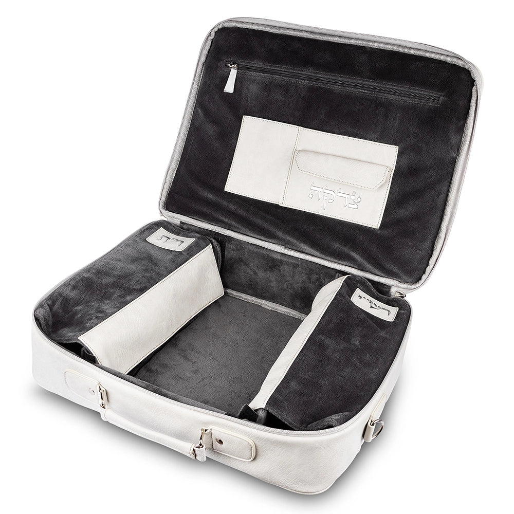 תיק טלית גדול עם חלוקה פנימית גוון אפור פיו מפואר