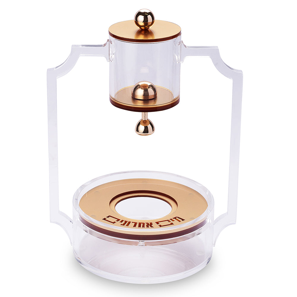 כלי מים אחרונים אקריליק זהב