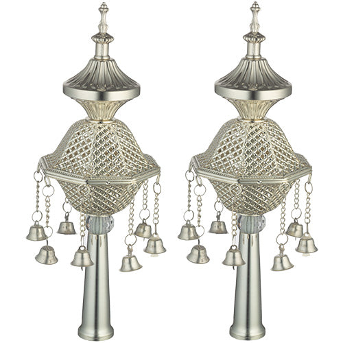 זוג רימונים ציפוי כסף לספר תורה