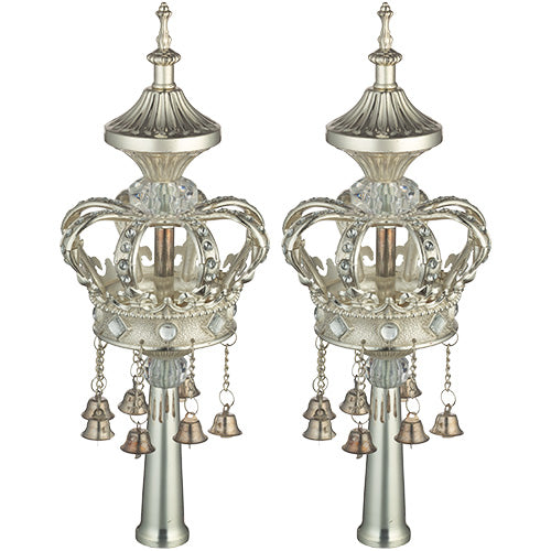 זוג רימונים כסף לספר תורה